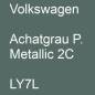 Preview: Volkswagen, Achatgrau P. Metallic 2C, LY7L.